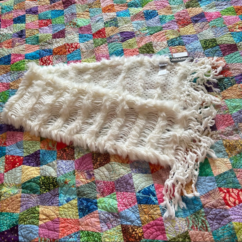 Bebe faux fur scarf